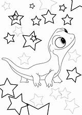 Coloring Frozen Pages Bruni Salamander Lizard Painting Elsa Color Cristina Drawings Sheets Anna sketch template