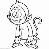 Monkey Coloring Sock Pages Baby Girl Getcolorings sketch template