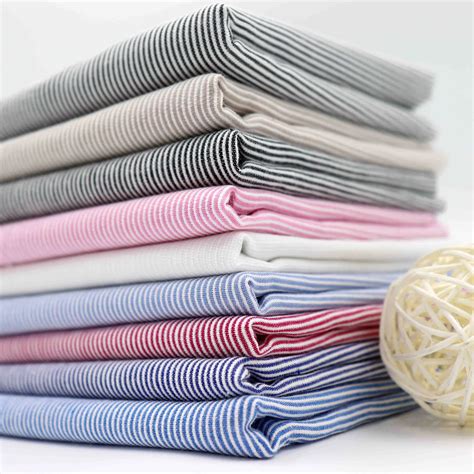 pure cotton striped shirt fabric soft thin cloth handmade sewing diy  summer  shirt casual
