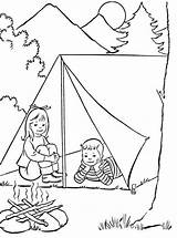 Campfire Coloring Fun Kids Votes sketch template