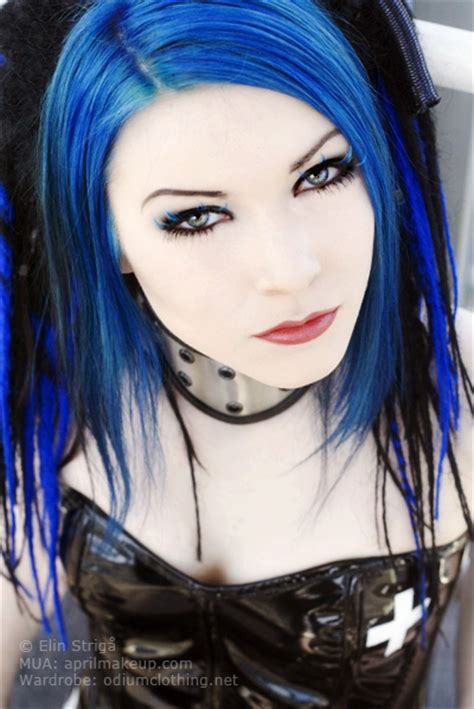 Alternative Alternative Girl Beauty Blue Hair Corset