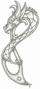 Dragon Viking Tattoo Tattoos Norse Vikingtattoo Designs Deviantart Celtic Leather Symbols Coloring Pattern Vikings Pages Nordic Dragons Drawings Drawing Wikinger sketch template