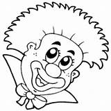 Hair Crazy Clown Coloring Pages Surfnetkids Clipartmag Drawing sketch template