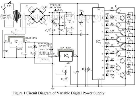 universal digital power supply circuit power supply based projects