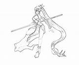 Calamity Blazblue Trigger Faye Litchi Ling Coloring Pages Character Another sketch template