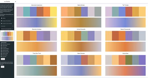evolve  colour palettes    evopalette  oehm gradient