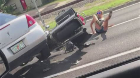florida driver runs over bikers in road rage hit and run abc7 los angeles