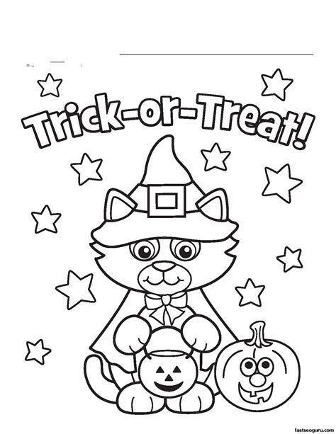 simple halloween coloring pages  getcoloringscom  printable