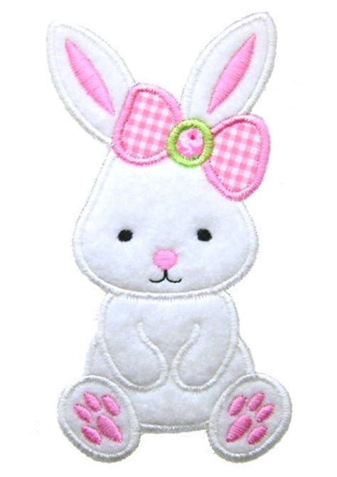 Easter Bunny Applique Easter Applique Bunny Embroidery Etsy Easter