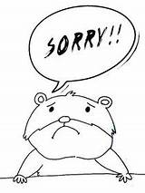 Sorry Cards Printable Coloring Card Am Print sketch template