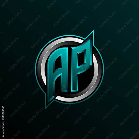 initial ap logo design initial ap logo design  circle style logo  game esport