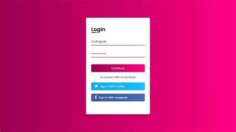 facebook login page html code  css  fb login page html