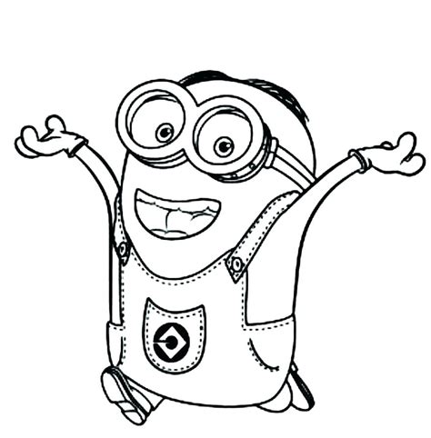 minion outline drawing  getdrawings