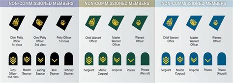 Canada Military Nco Chart Canadian Military Rank