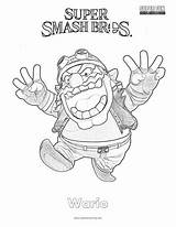 Smash Coloring Super Wario Brothers Bros Pages Ultimate Fun sketch template