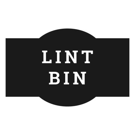 lint bin label transparent png svg vector file