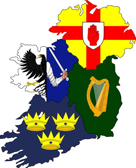 flag map    provinces  ireland vexillology