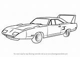Plymouth Superbird Draw 1970 Drawing Coloring Pages Step Cars Drawingtutorials101 Sketch Template sketch template