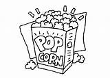 Coloring Kernel Popcorn Pages Getcolorings Color sketch template