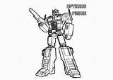 Optimus Prime Coloring Pages sketch template