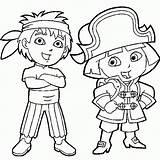 Dora Piratas Pirata Exploradora Inkleuren Vlc Peque sketch template