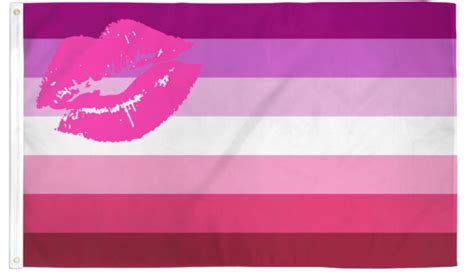 Lipstick Lesbian Pride 3 X 5 Flag Lgbtq Flag Single Sided Wall
