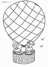 Coloring Pages Transportation Air Balloon Hot Preschoolers Vehicle Transport Colouring Printable Color Preschool Mickey Mouse Popular Coloringhome Getcolorings Library Clipart sketch template
