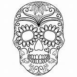 Skeleton Coloring Pages Caveira Para Colorir Mexicana Desenho Halloween Pirate Masks Em Tattoo Visitar Adult Printable sketch template