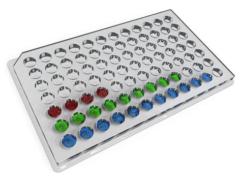 microplate stock illustration image  analysis samples