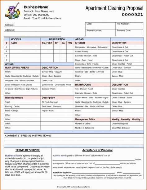 cleaning proposal template    proposal templates
