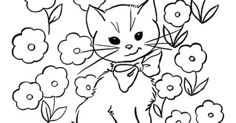 cat color pages printable kids coloring pages  printable easter