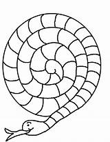 Snake Coloring Serpent Pages Kids Crafts Template Craft Printable Garden Eden Clipart Cut Color Colouring Spiral Cutting Eve Board School sketch template