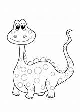 Dinosaur Printable Coloring Kids Funny Tsgos sketch template