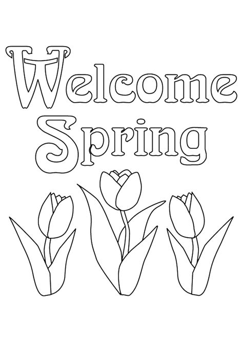 spring coloring pages  coloring pages  kids