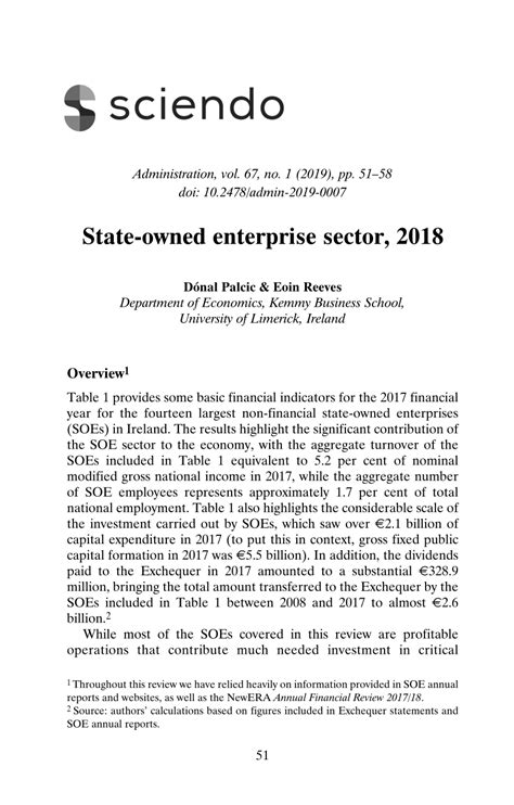state owned enterprise sector