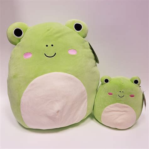 stuffed animals squishmallow wendy  frog  plush pillow toy
