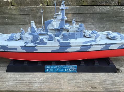 Uss Alabama Bb 60 Battleship Plastic Model Military Ship Kit 1