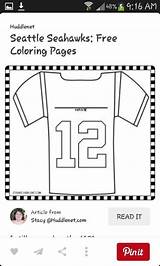 Football Coloring Jersey sketch template