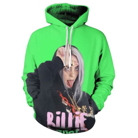 billie eilish merch unisex billie eilish  printed hoodie fashion sweatshirts