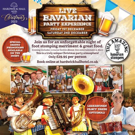 live bavarian party experience hardwick hall hotel
