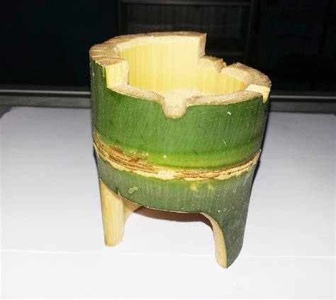 kerajinan  bambu asbak ide terpopuler