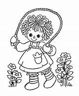 Ann Raggedy Coloring Andy Rope Playing Pages Netart Colouring Book Color Drawings Embroidery Patterns Books Choose Board sketch template