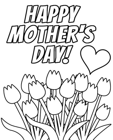 mother day coloring picture card  mother  day  coloring  print