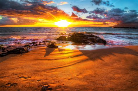 hd sunset beaches backgrounds pixelstalknet