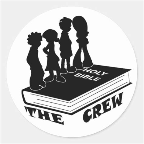 crew logo sticker zazzle