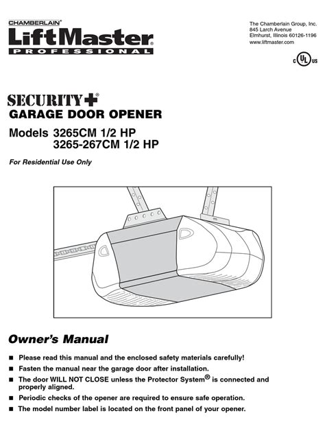 chamberlain liftmaster cm owners manual   manualslib