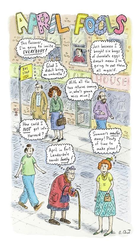 New Yorker April 2nd 2007 Drawing By Roz Chast Fine Art America