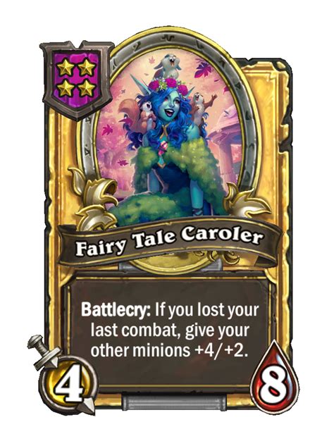 Battlegrounds Fairy Tale Caroler Golden Hearthstone Wiki