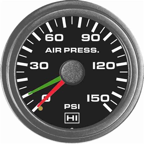 psi dual air pressure gauge hewitt industries
