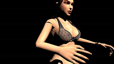 Sexy Lara Croft Bikini 3d Model Figure Rig Test